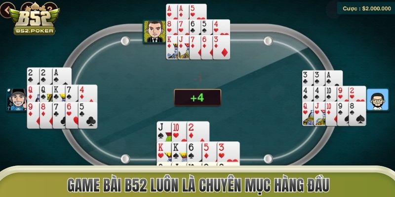 Game Bài B52 luôn là chuyên mục hàng đầu